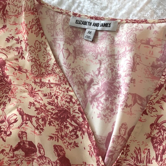 🆕 ELIZABETH AND JAMES Angela Toile Blouse - Picture 13 of 13